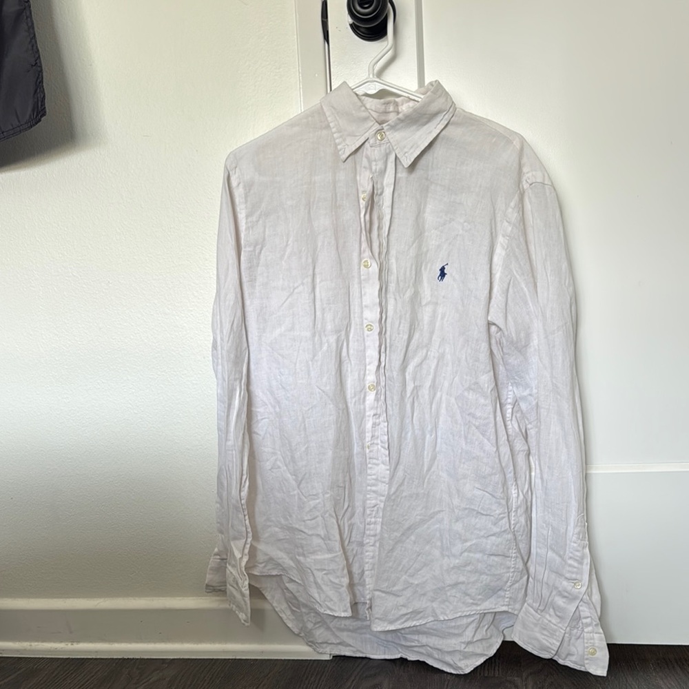 Men's White Polo by Ralph Lauren Shirt